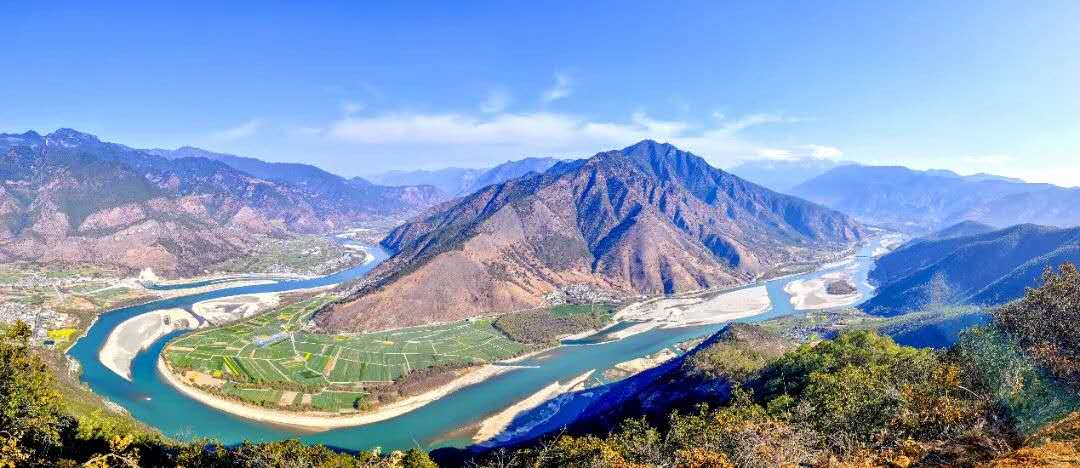 Le premier virage du fleuve Yangtse au village de Shigu, Lijiang 02